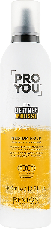 Pianka zwiększająca objętość włosów - Revlon Professional Pro You The Definer Mousse Medium Hold — Zdjęcie N1
