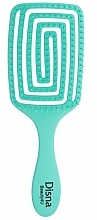 Kup Prostokątna szczotka do włosów, 23 cm, turkusowa - Disna Beauty4U Puzzle Brush