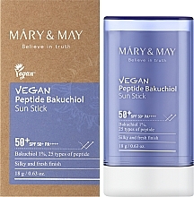 Kup Krem przeciwsłoneczny w sztyfcie z bakuchiolem i peptydami - Mary&May Vegan Peptide Bakuchiol Sun Stick SPF50+ PA++++