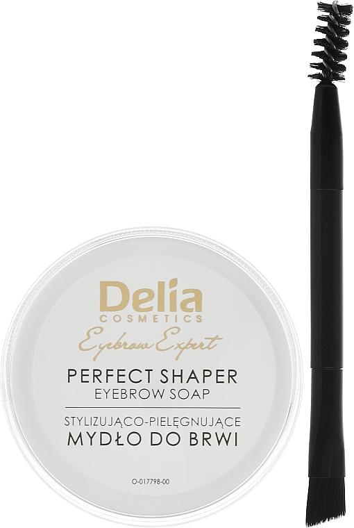 Stylizująco-pielęgnujące mydło do brwi - Delia Eyebrow Expert Perfect Shaper Eyebrow Soap