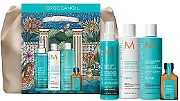 Zestaw do pielęgnacji włosów, 5 produktów - Moroccanoil Holiday Bag Repair — Zdjęcie N1