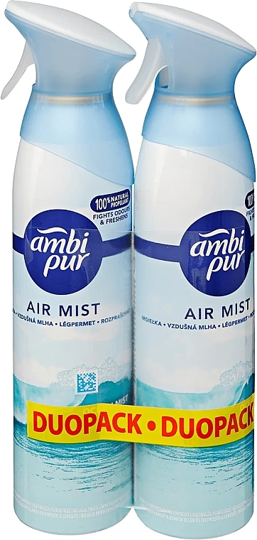Zestaw Air Mist - Ambi Pur Ocean Mist (fresh/spray/2x185ml) — Zdjęcie N1