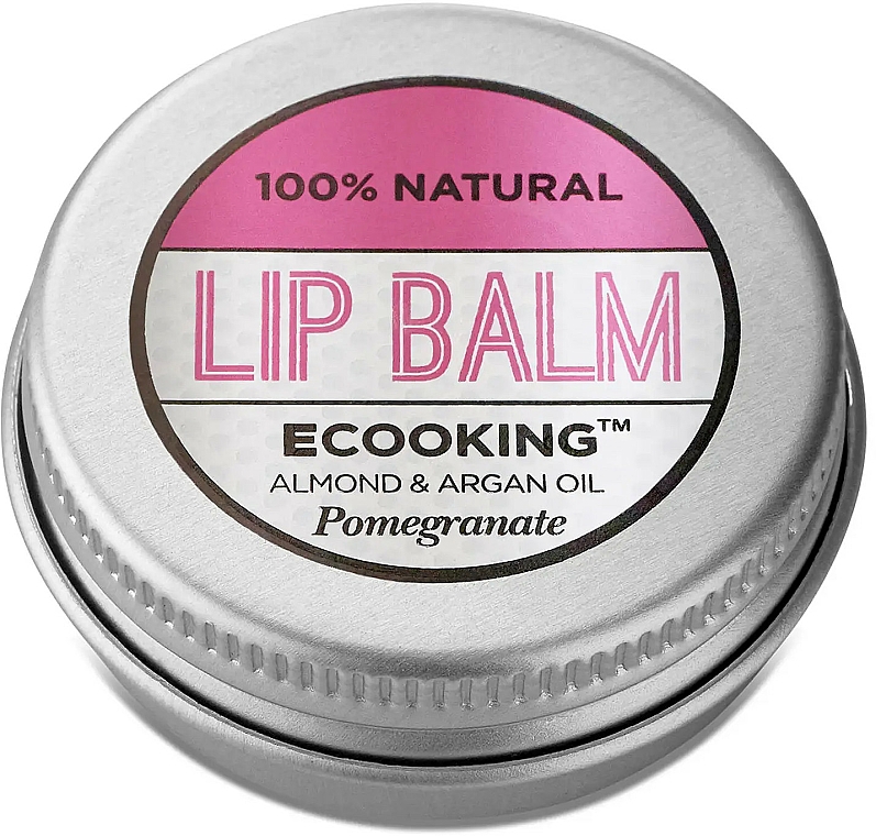 Odżywczy balsam do ust o smaku owocu granatu - Ecooking Lip Balm Pomegranate — Zdjęcie N1