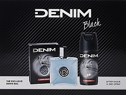 Kup Denim Black - Zestaw (ash/lot 100 ml + deo/spray 150 ml + bag)