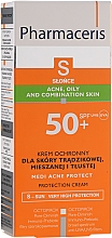 Kup Krem ochronny na słońce dla skóry trądzikowej - Pharmaceris S Medi Acne Protect Cream SPF50