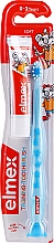 Kup Zestaw dla dzieci 0-3 lata: pasta do zębów + miękka szczoteczka, błękitna - Elmex Learn Toothbrush Soft + Toothpaste 12ml