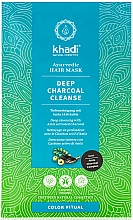 Kup Ajurwedyjska maska do włosów z węglem aktywnym - Khadi Deep Charcoal Cleanse Haar Maske