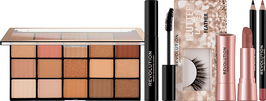 Zestaw do makijażu - Makeup Revolution Get The Look: Nude Glam Makeup Gift Set — Zdjęcie N2