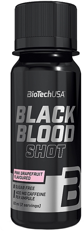 Kompleks przedtreningowy Różowy grejpfrut - BioTechUSA Black Blood Shot — Zdjęcie N1