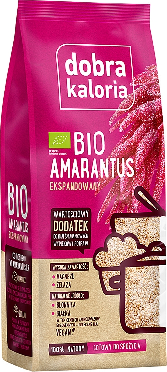 BIO amarantus ekspandowany - Dobra Kaloria Expanded Amaranth Bio — Zdjęcie N1
