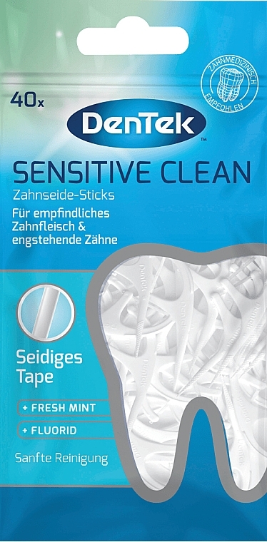 Wykałaczki do nici dentystycznej, 40 szt. - DenTek Sensitive Clean — Zdjęcie N1