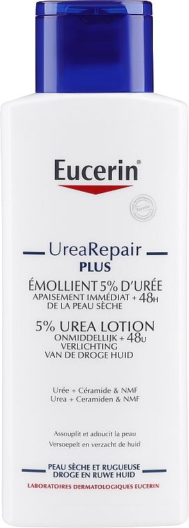 Lekki nawilżający lotion do ciała do skóry suchej - Eucerin UreaRepair PLUS Lotion 5% Urea — Zdjęcie N7