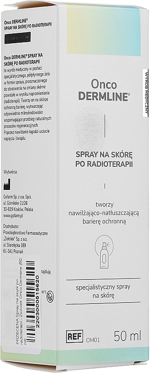 PRZECENA! Spray na skórę po radioterapii - Ziololek Onco Dermline * — Zdjęcie N2