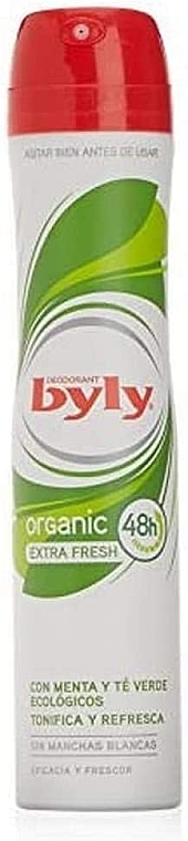 Dezodorant w sprayu - Byly Spray Deodorant Organic Extra Fresh — Zdjęcie N1