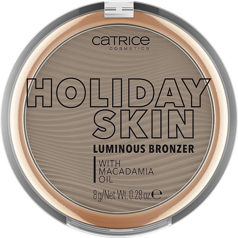 Rozświetlający bronzer w kamieniu z olejem makadamia - Catrice Holiday Skin Luminous Bronzer — Zdjęcie N1