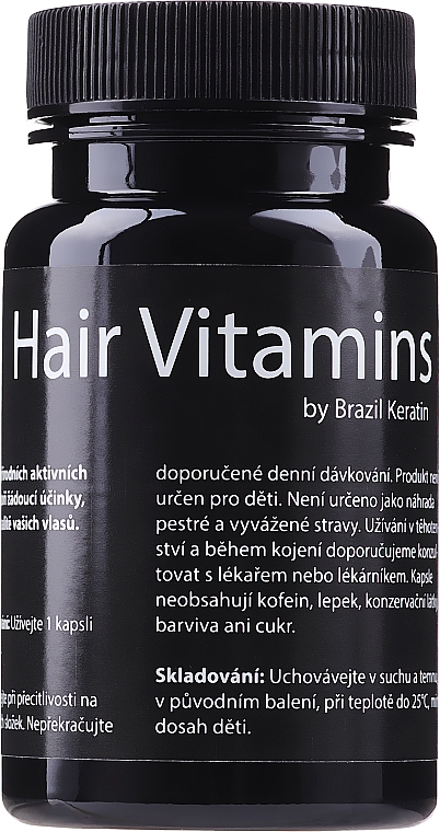 Witaminy wspomagające wzrost i gęstość włosów - Brazil Keratin Hair Vitamins — Zdjęcie N1