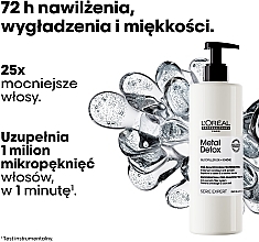 Profesjonalna pielęgnacja przed szamponem zmniejszająca porowatość wszystkich rodzajów włosów, zapobiegająca łamaniu i niepożądanym zmianom koloru - L'Oreal Professionnel Serie Expert Metal Detox — Zdjęcie N3