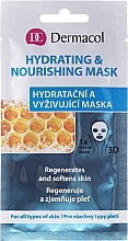 PREZENT! Nawilżająco-odżywcza maseczka do twarzy na tkaninie - Dermacol 3D Hydrating And Nourishing Mask — Zdjęcie N1