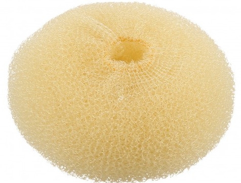 Wypełniacz do koka, okrągły, jasny, 110 mm - Lussoni Hair Bun Ring Yellow — Zdjęcie N1