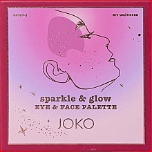 Paleta cieni do powiek - Joko My Universe Sparkle&Glow Eye&Face Palette — Zdjęcie N2