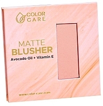 Matowy róż do policzków z olejkiem z awokado i witaminą E - Color Care Matte Blusher — Zdjęcie N1
