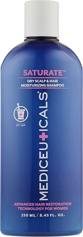 Szampon dla kobiet przeciw wypadaniu i przerzedzaniu suchych włosów - Mediceuticals Advanced Hair Restoration Technology Women Saturate — Zdjęcie N2