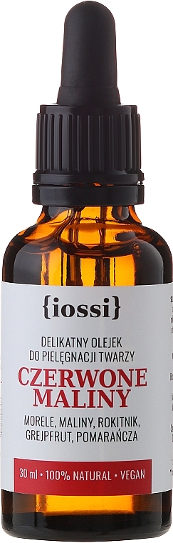 Delikatny olejek do pielęgnacji twarzy Czerwone maliny - Iossi — Zdjęcie N2