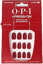 Zestaw sztucznych paznokci - OPI Xpress/On Big Apple Red — Zdjęcie N2