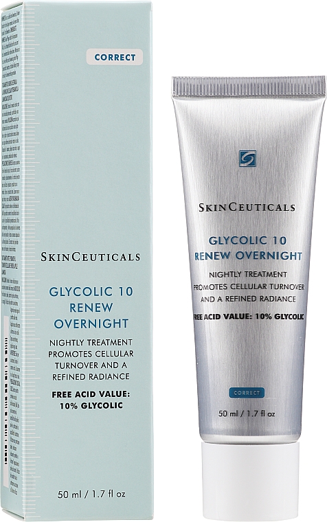 Kuracja do twarzy na noc - SkinCeuticals Glycolic 10 Renew Overnight Cream — Zdjęcie N2