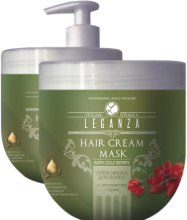 Krem-maska do włosów z wyciągiem z goji - Leganza Cream Hair Mask With Extract Of Goji Berry (z dozownikiem) — Zdjęcie N2