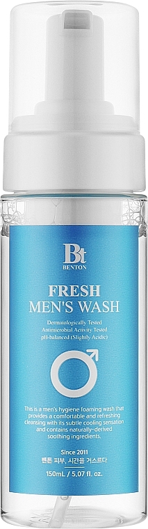 Pianka do higieny intymnej dla mężczyzn - Benton Fresh Men's Wash — Zdjęcie N1