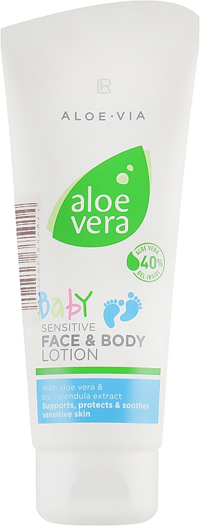 Balsam do twarzy i ciała dla dzieci - LR Health & Beauty Aloe Via Baby Sensitive Face&Body Lotion — Zdjęcie N1