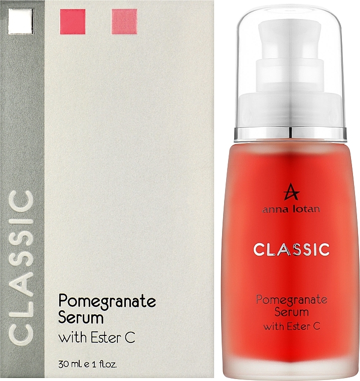 Królewskie serum do twarzy z ekstraktem z granatu i estrem witaminy C - Anna Lotan Classic Pomegranate Serum With Ester — Zdjęcie N2