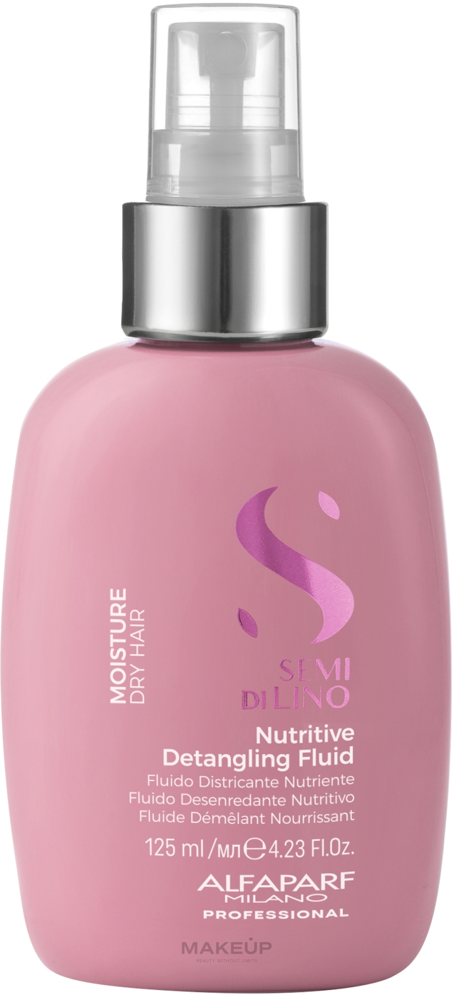 Fluid bez spłukiwania do rozczesywania suchych włosów - Alfaparf Semi di Lino Moisture Nutritive Detangling Fluid — Zdjęcie 125 ml