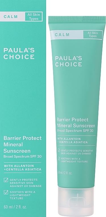 Krem przeciwsłoneczny do twarzy - Paula's Choice Barrier Protect Mineral Sunscreen SPF30 — Zdjęcie N1