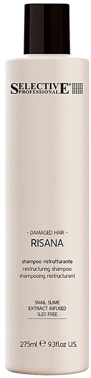 Rewitalizujący szampon do włosów - Selective Professional Risana Restructuring Shampoo — Zdjęcie N1