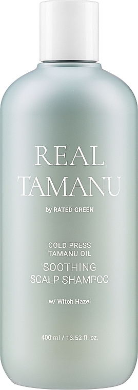 Kojący szampon z olejkiem Tamanu - Rated Green Real Tamanu Cold Pressed Tamanu Oil Soothing Scalp Shampoo — Zdjęcie N1