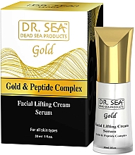 Kup Liftingujące serum do twarzy z kompleksem złota i peptydów - Dr.Sea Gold & Peptide Complex Lifting Cream-Serum