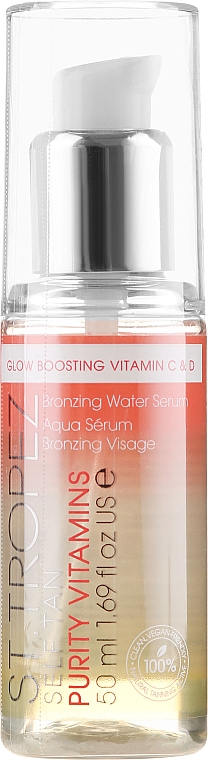 Samoopalające serum do twarzy - St. Tropez Self Tan Purity Vitamins Bronzing Water Face Serum — Zdjęcie N1