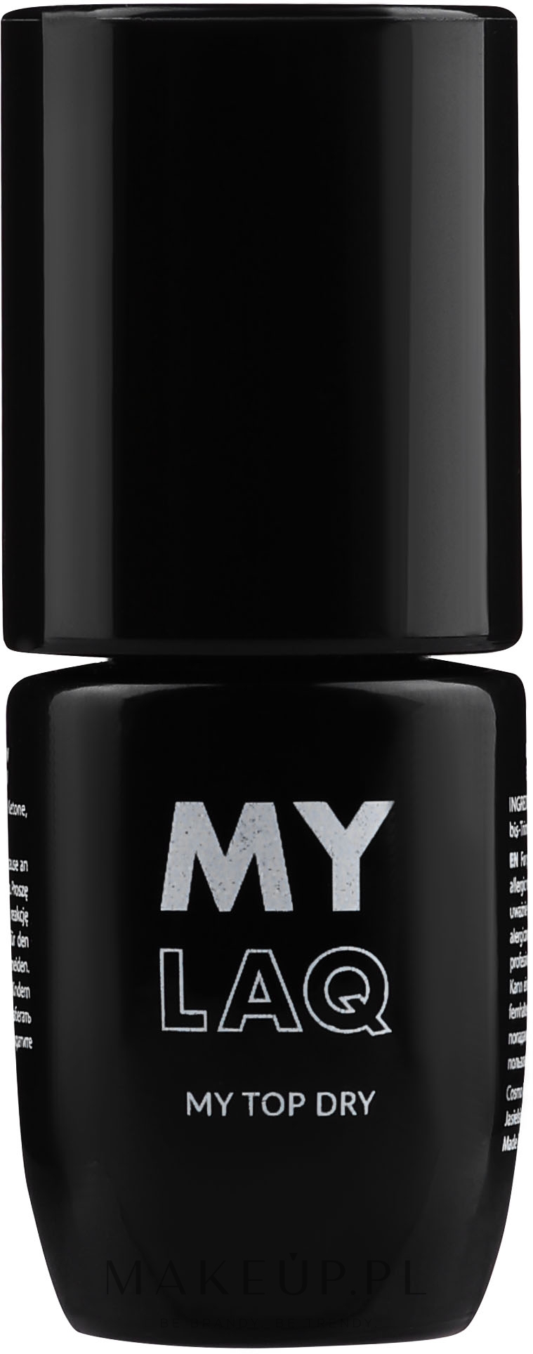 Top do lakieru hybrydowego - MylaQ My Top Dry — Zdjęcie 5 ml