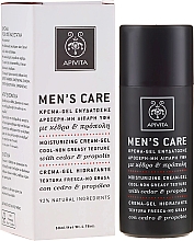 Kup Nawilżający krem-żel do twarzy dla mężczyzn Cedr i propolis - Apivita Men Men's Care Moisturizing Cream-Gel With Cedar & Propolis