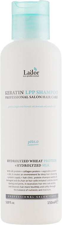 Szampon do włosów z keratyną - La'dor Keratin LPP Shampoo
