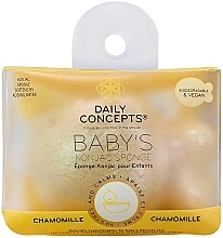 Gąbka rumiankowa dla dzieci - Daily Concepts The Daily Baby Konjac Sponge Chamomile — Zdjęcie N1