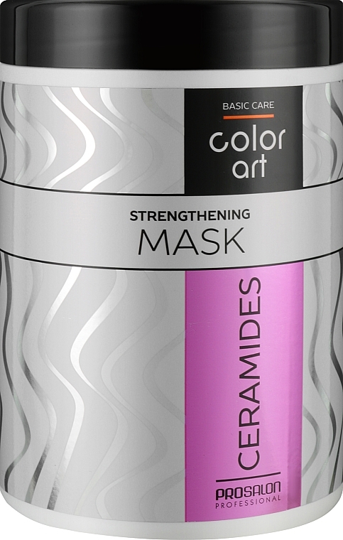 Ujędrniająca maska do włosów z ceramidami - Prosalon Basic Care Color Art Strengthening Mask Ceramides  — Zdjęcie N1