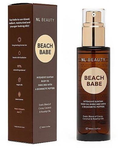 Olejek do opalania - NL Beauty Beach Babe Tanning Oil — Zdjęcie N1