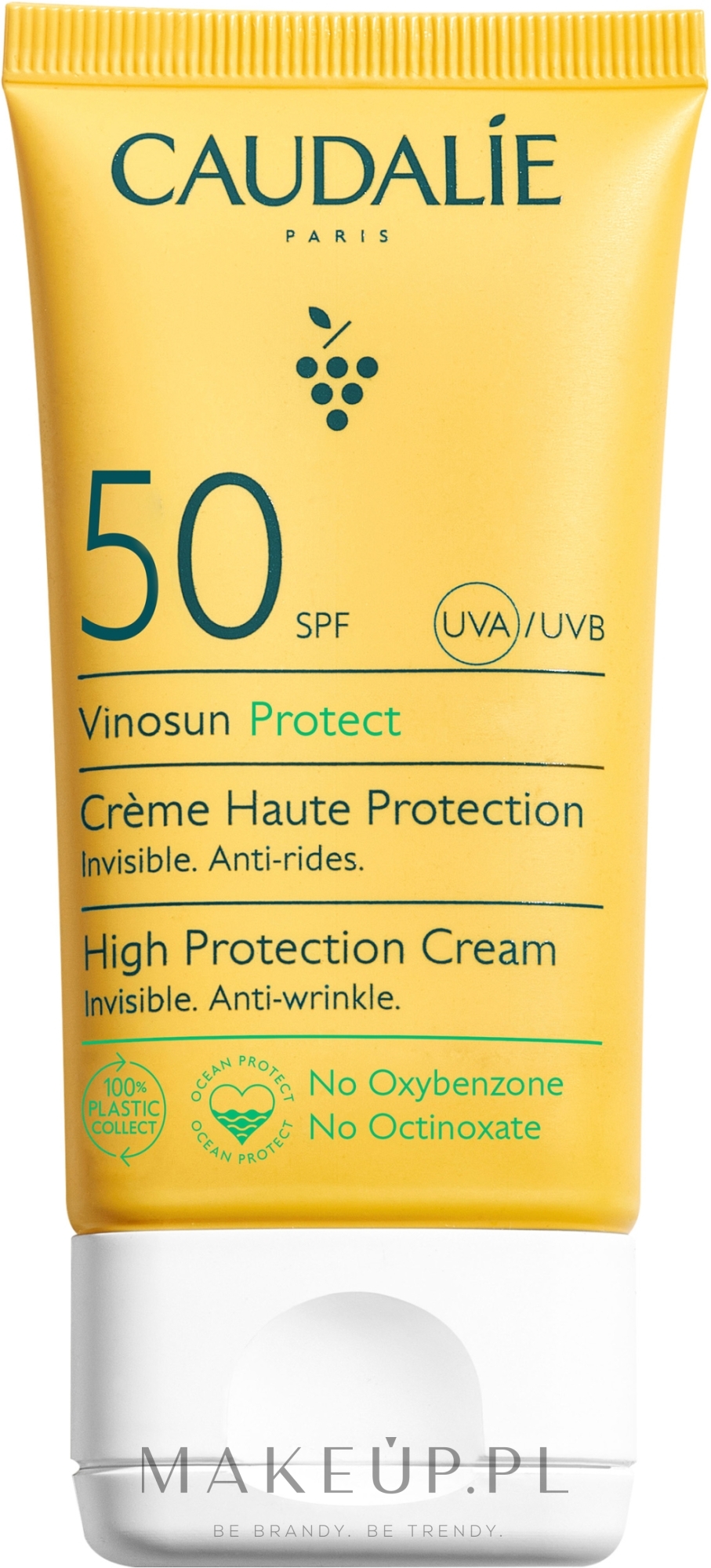 Krem przeciwsłoneczny SPF 50 - Caudalie Vinosun High Protection Cream SPF50 — Zdjęcie 50 ml