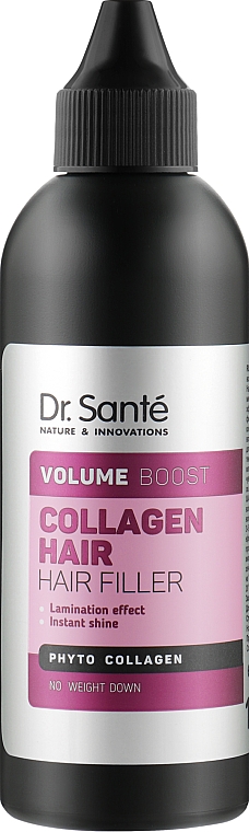 Wypełniacz do włosów z hydrolizowanym kolagenem i jedwabiem - Dr Sante Collagen Hair Volume Boost Hair Filler — Zdjęcie N1