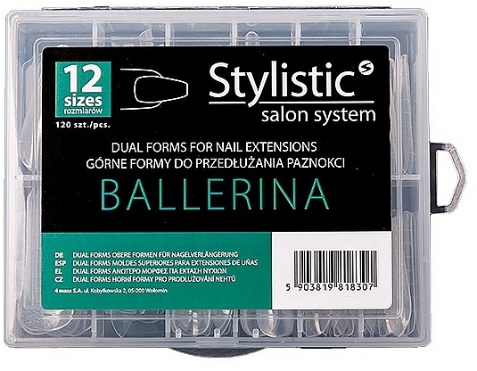 Sztuczne paznokcie - Claresa Stylistic Salon Sistem Dual Form Ballerina — Zdjęcie N1