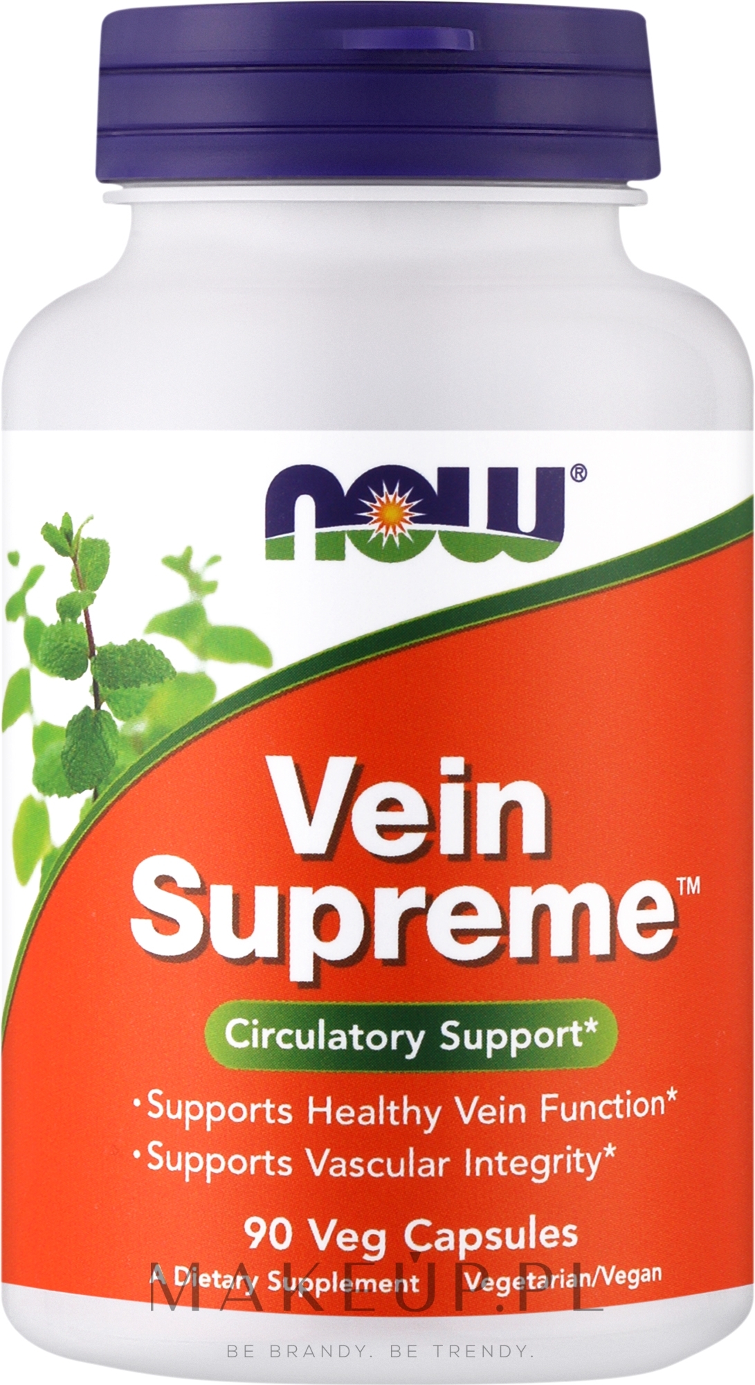 Suplement diety wspomagający krążenie w kapsułkach - Now Foods Vein Supreme Veg Capsules — Zdjęcie 90 szt.