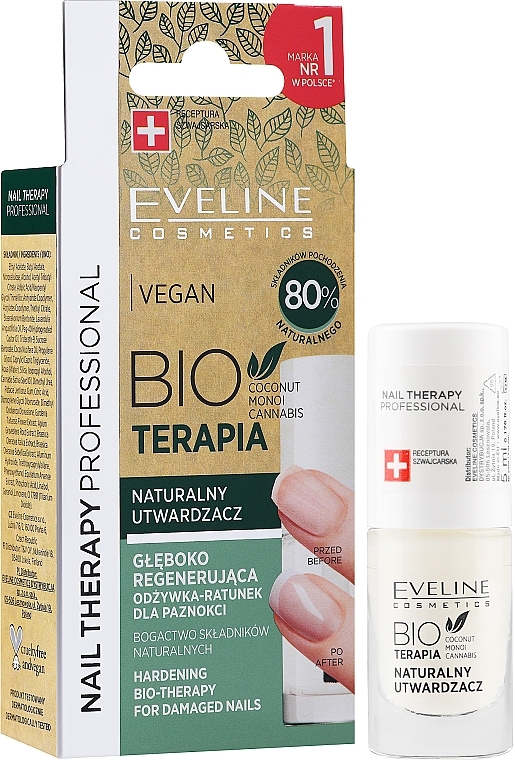 Utwardzacz do paznokci - Eveline Cosmetics Nail Therapy Professional Bio Therapy Hardening — Zdjęcie N1